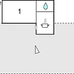 One-bedroom In アパート *